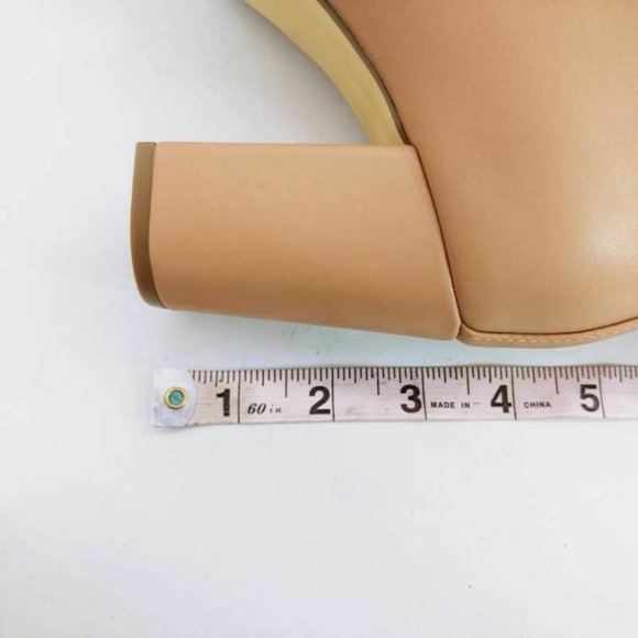 Justfab Womens Olyvia Ankle Booties Beige 7‎ New - Picture 7 of 12